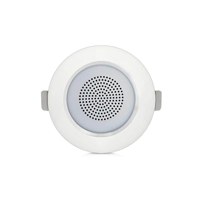 Pair 35 Flush Mount Inwall Inceiling 2Way Home Speaker System Aluminum Housing Spring Loaded Clips Dual Polyprone Cone Polymer Tweeter Stereo Sound 140 Watts PDIC35
