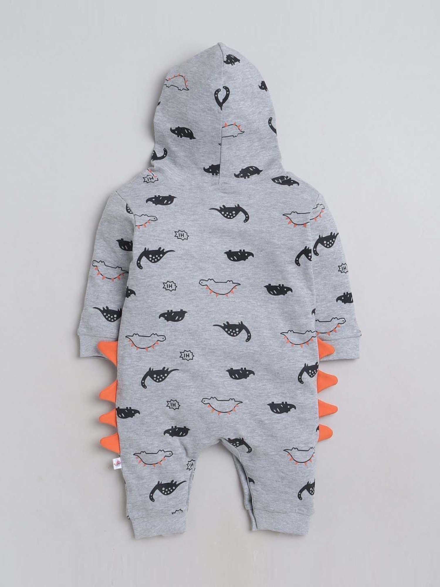 Berrytree Organic Kids Black Cotton Animals Print Rompers