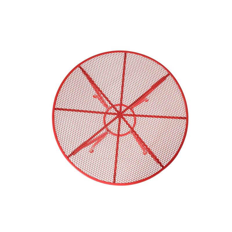 Wrought Iron Martini 3pc Dining Bistro Set with Round Table & 2 Stackable Chairs - Alfresco Home