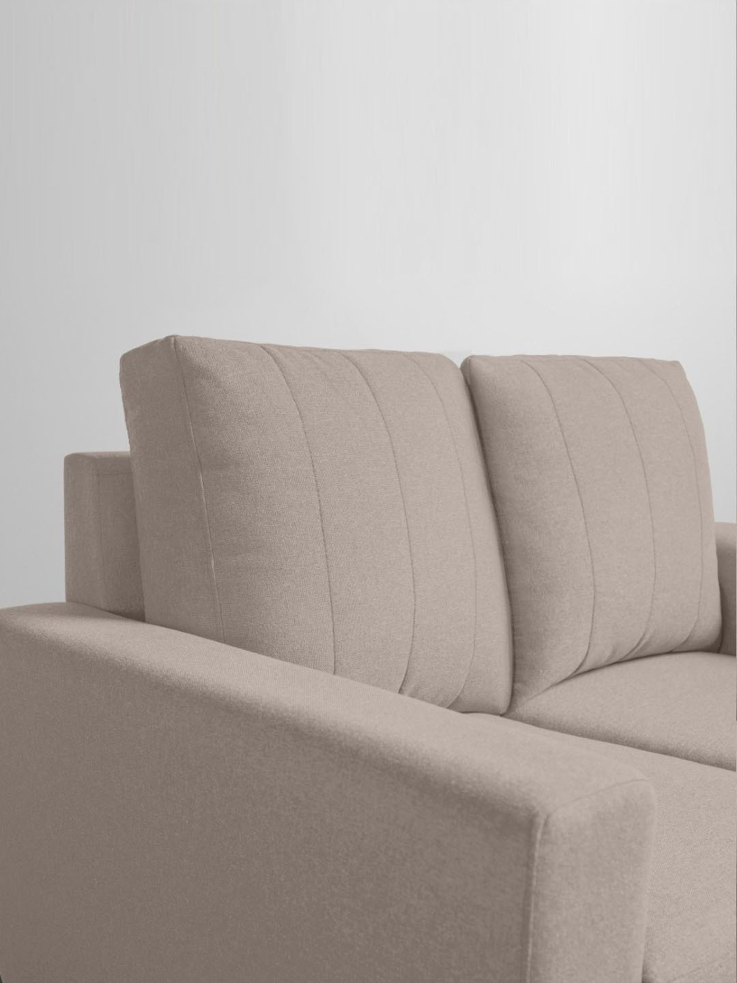 Sleepyhead Bae Pebble Brown Fabric 2 Seater Sofa