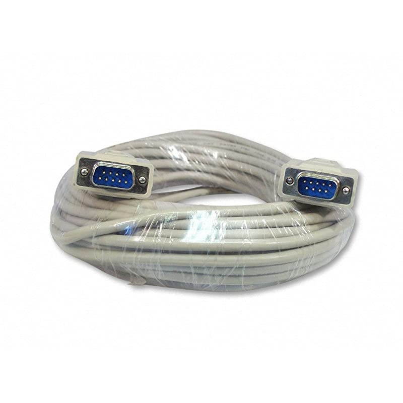 Store 50 Foot DB9 9Pin Serial Port Cable MaleMale RS232