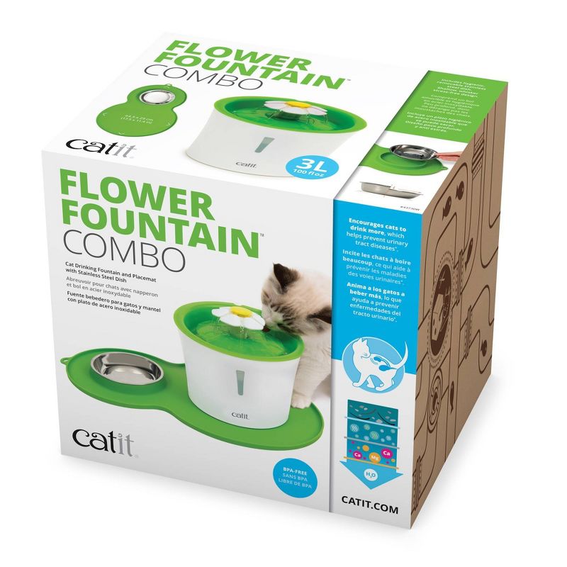 Catit Flower Fountain Senses 2.0 and Placemat Kit