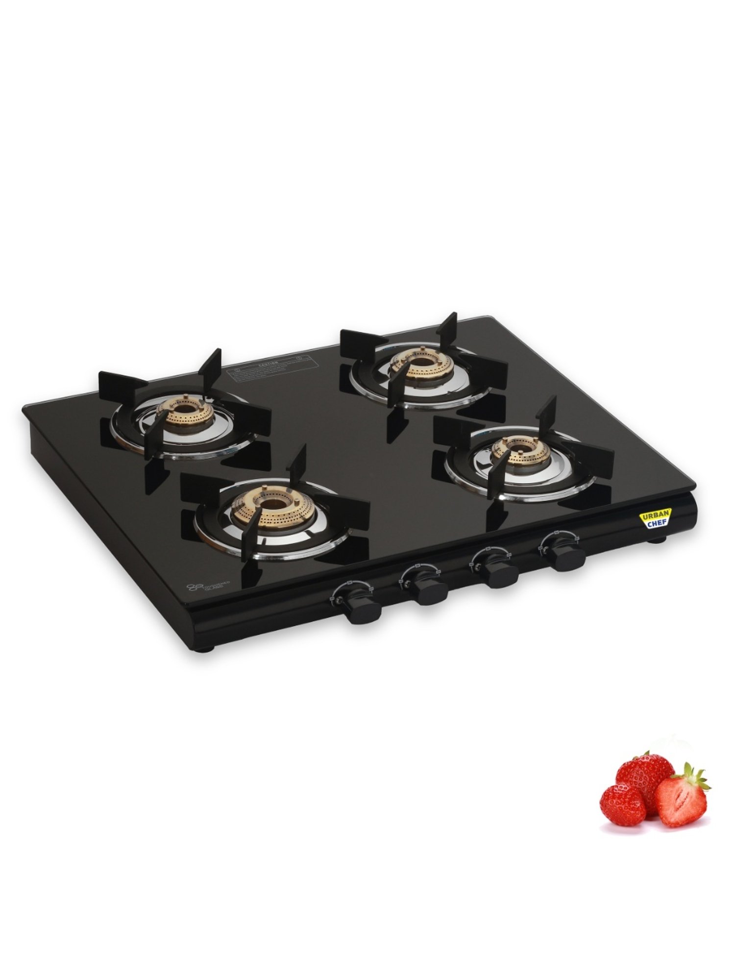Urban Chef Gas Stove with 4 burners ( Black )