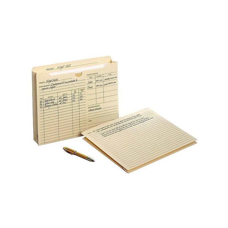 Staples Manila Reinf Pre-Printed Jackets Ltr 2" Expansion 50/BX TR486083