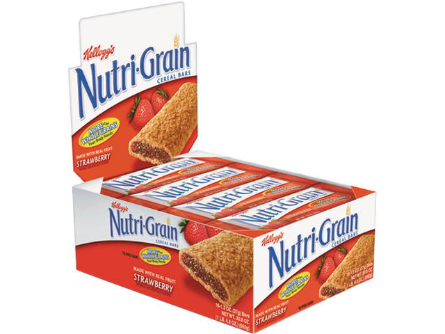 Kellogg&rsquo;s 35945 Nutri-Grain Cereal Bars, Strawberry, Indv Wrapped 1.3oz Bar, 16 Bars/Box