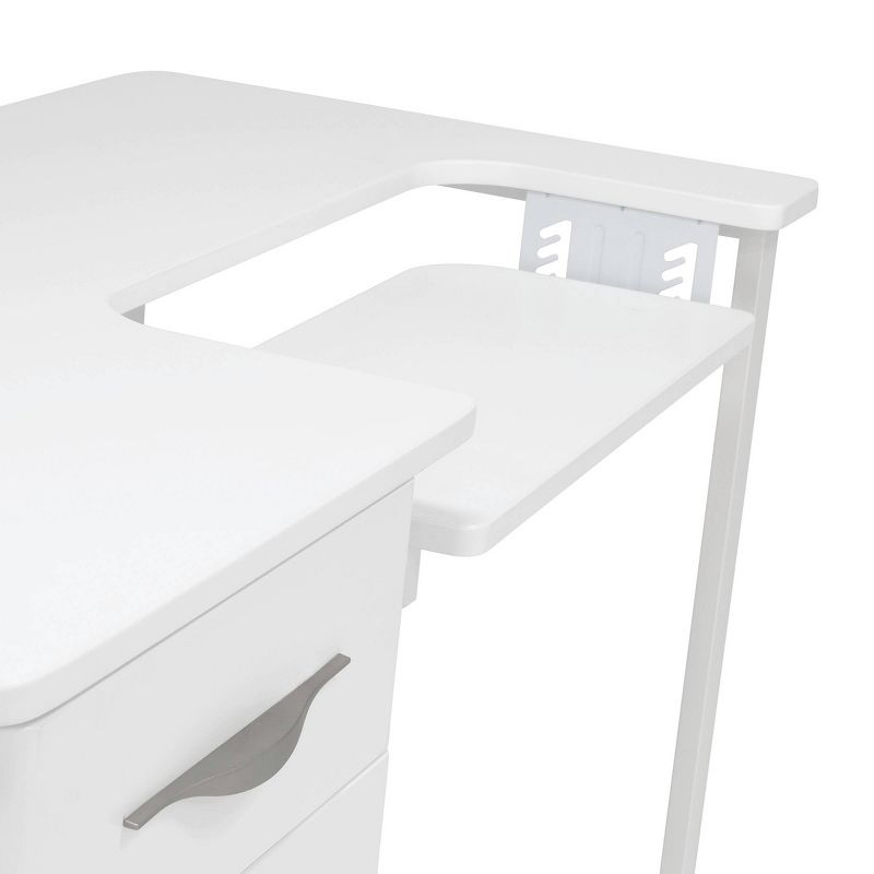 Pro-Line Sewing Table with Two Drawers White - Sew Ready