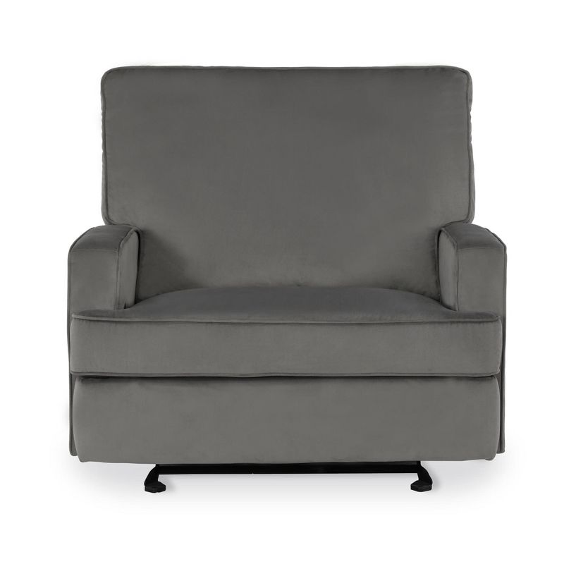 Baby Relax Addison Double Rocker Recliner Chair - Gray