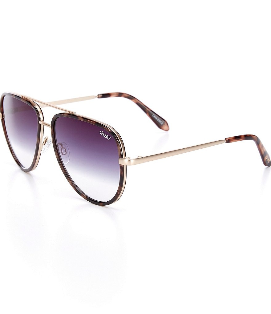 Quay x Maluma Australia All In Aviator Tortoise Sunglasses