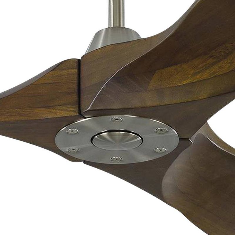 52" Monte Carlo Maverick II Brushed Steel Ceiling Fan