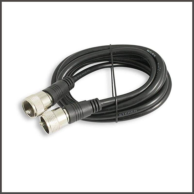 Coax Cable - Coaxial Cable Connector - Antenna Cable - RG8X Coax Connector - Coax Cable Connector - UHF Antenna Cable - Male to Male Cable - RG8X Coaxial Cable 6ft - 1.8 M - 3 Pack -  205-706-3