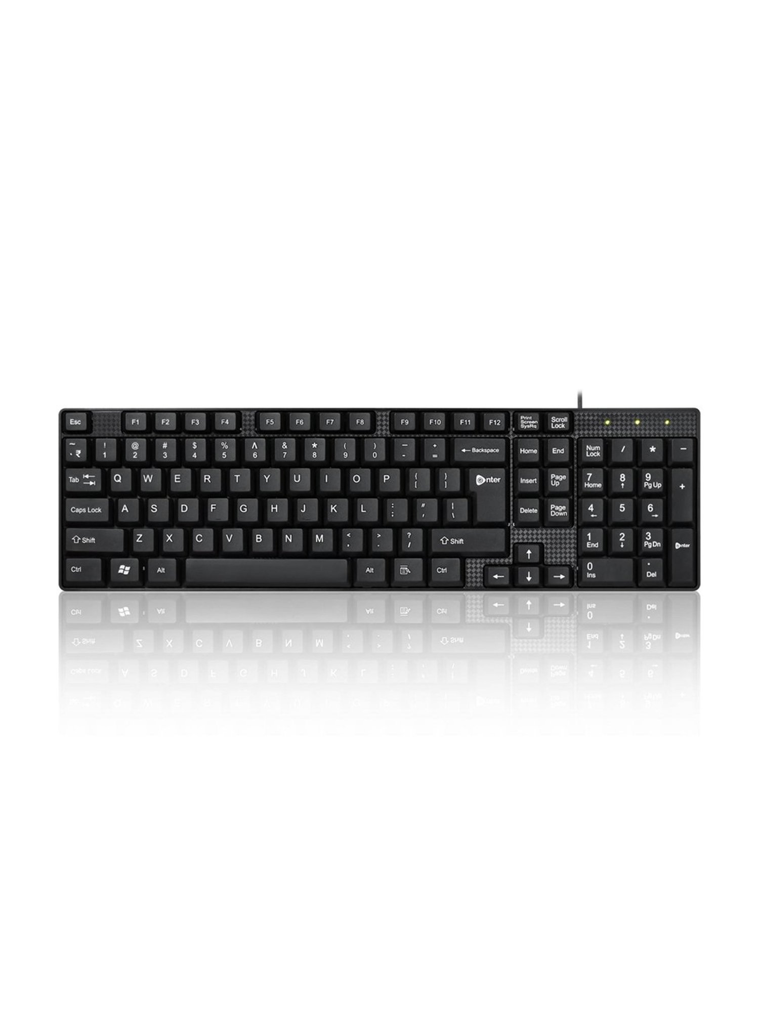 Enter Pinnacle Pro Keyboard + Eternal Mouse + U4P USB HUB Combo Set (Black)