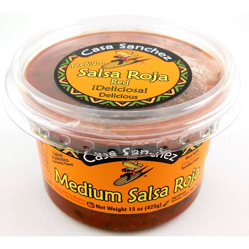 Casa Sanchez Medium Salsa Roja - 15oz