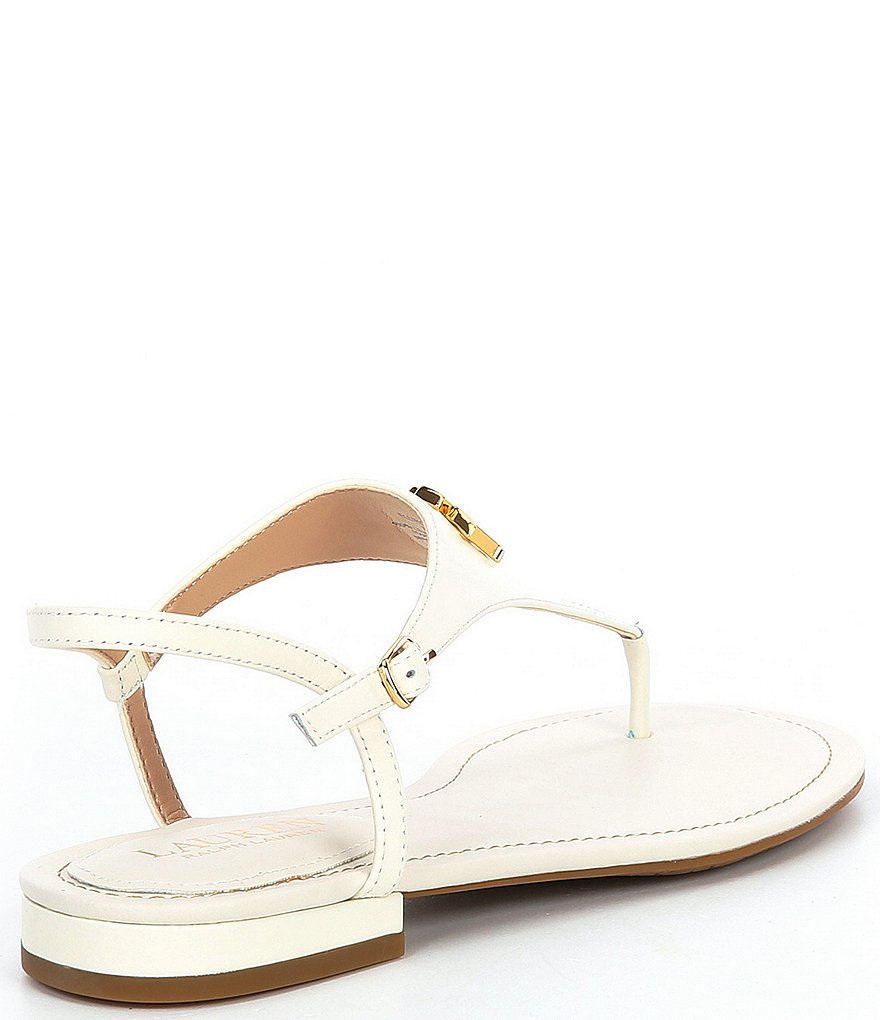 Lauren Ralph Lauren Ellington Logo Leather Sandals