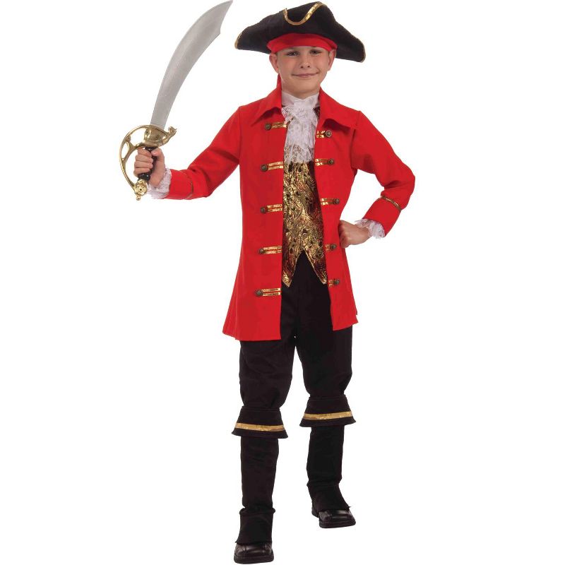 Forum Novelties Captain Cutlass Child Costume, Large, Red