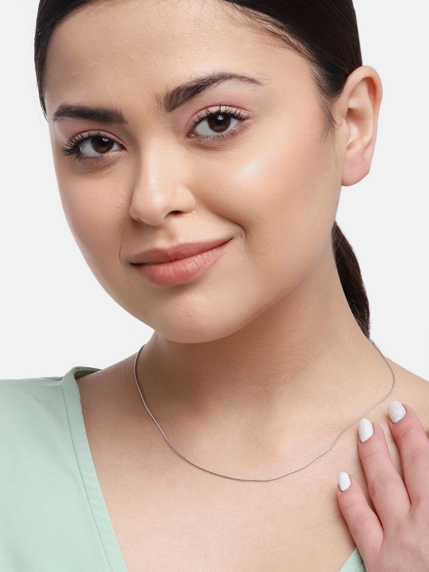 Zavya Sleek and Modern Golden Plated 92.5 Sterling Silver Box Chain