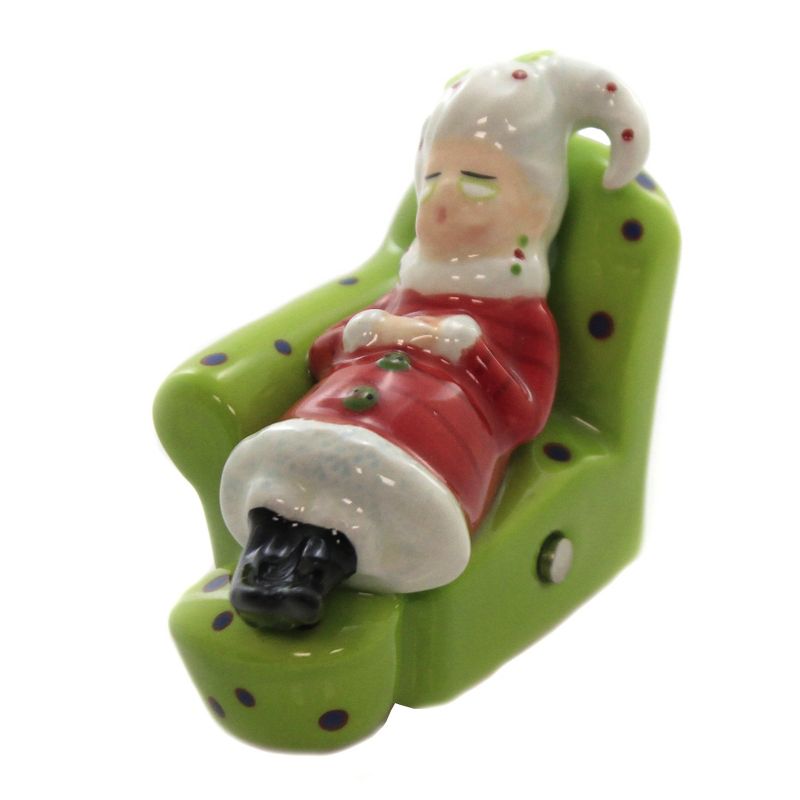 Tabletop 2.75" Mr/Mrs Claus Sofa Salt/Pepper Magnetic Christmas Cosmos Gifts Corp.  -  Salt And Pepper Shaker Sets