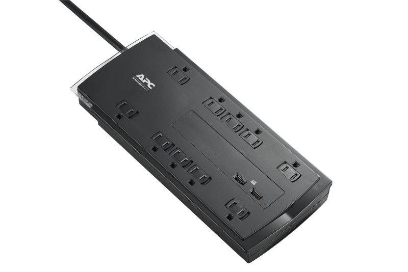 APC 10-Outlet Surge Protector Power Strip with USB Charging Ports, 4320 Joules, SurgeArrest Performance (P10U2)