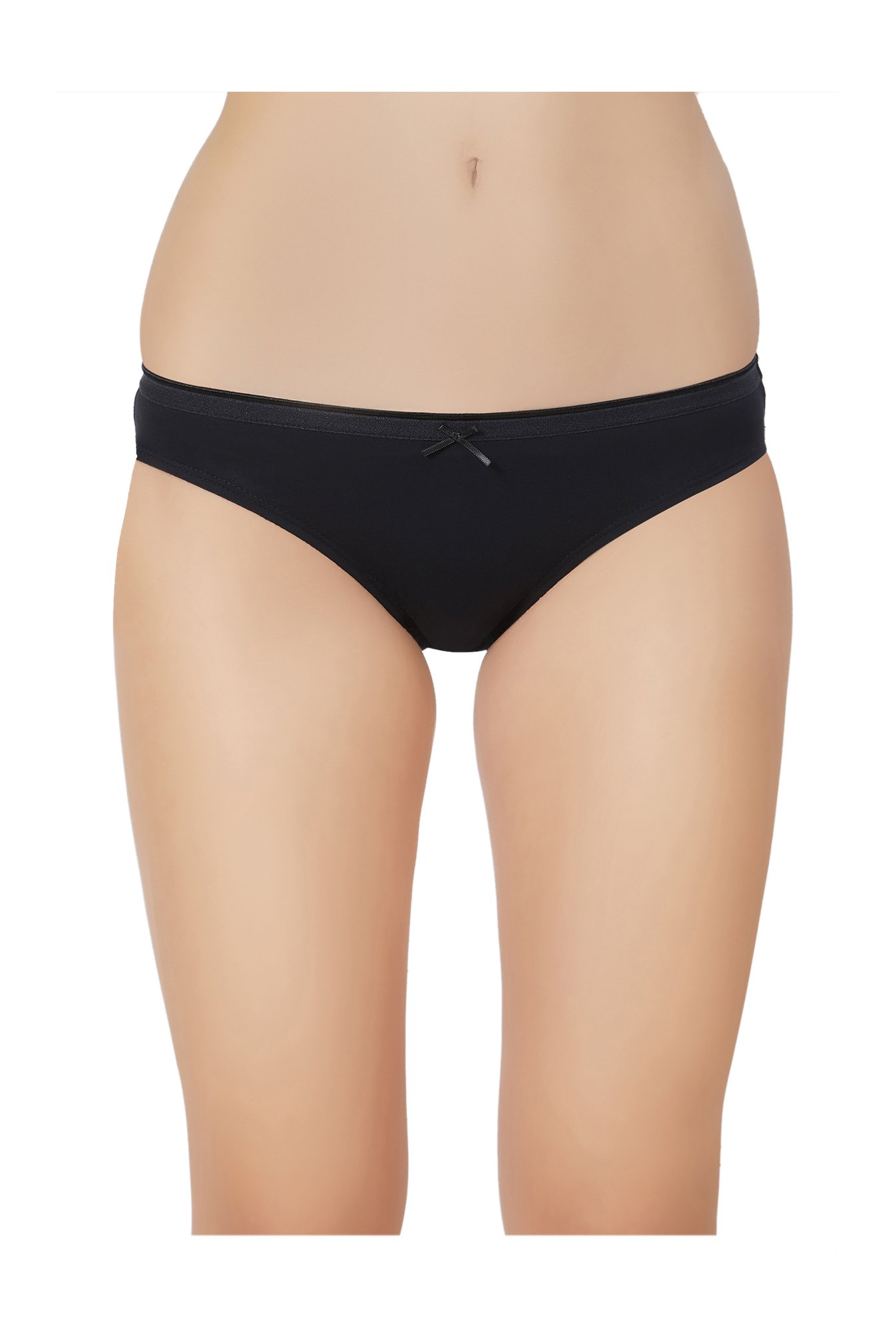 Soie Black, Beige & Pink Cotton Hipster Panty (Pack Of 3)