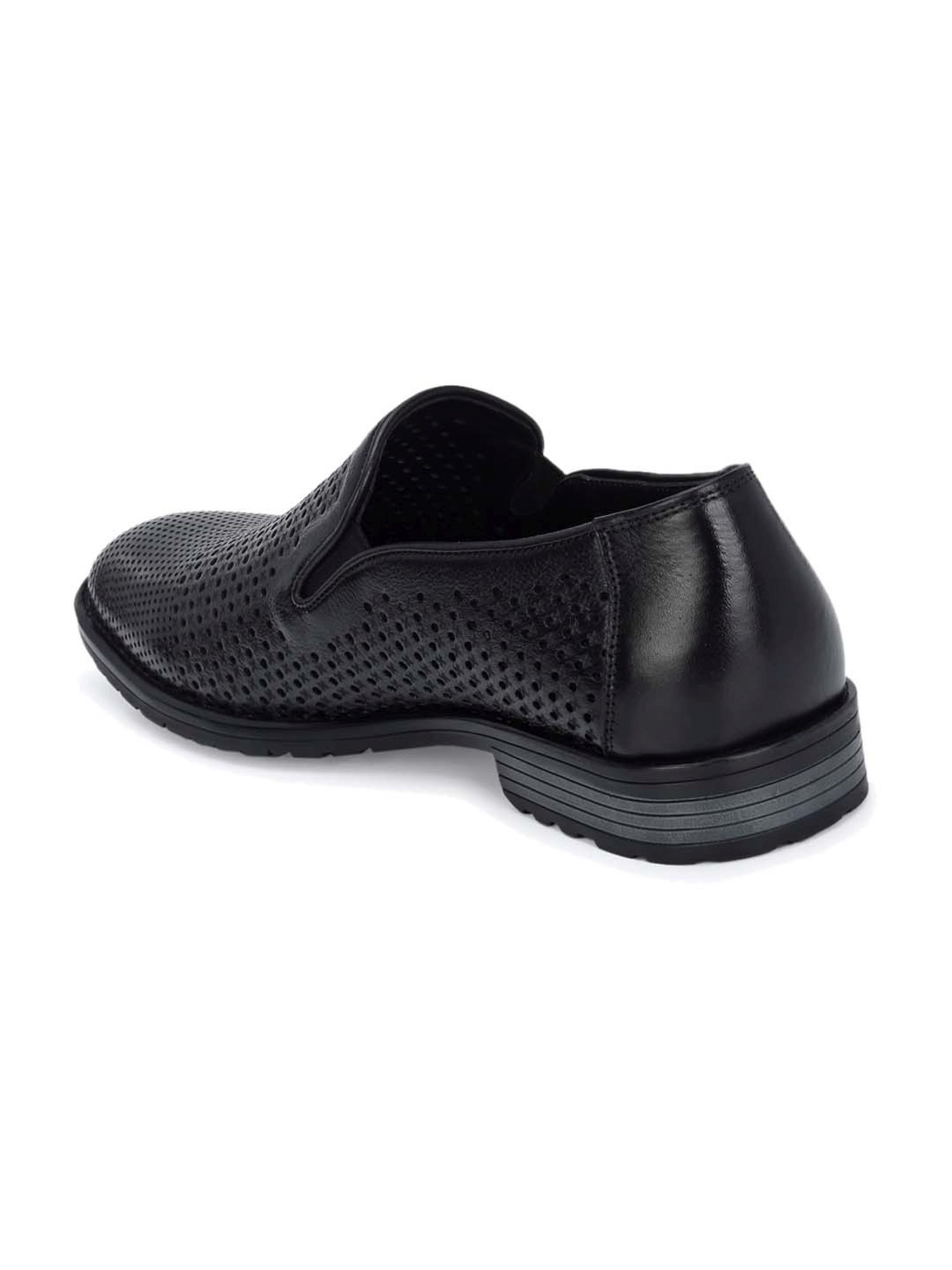 Hitz Men's Black Formal Loafers