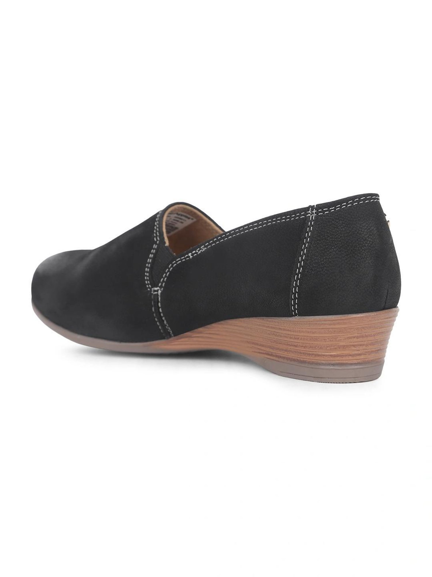 Hush Puppies by Bata Women's DACEY Black Wedge Pumps