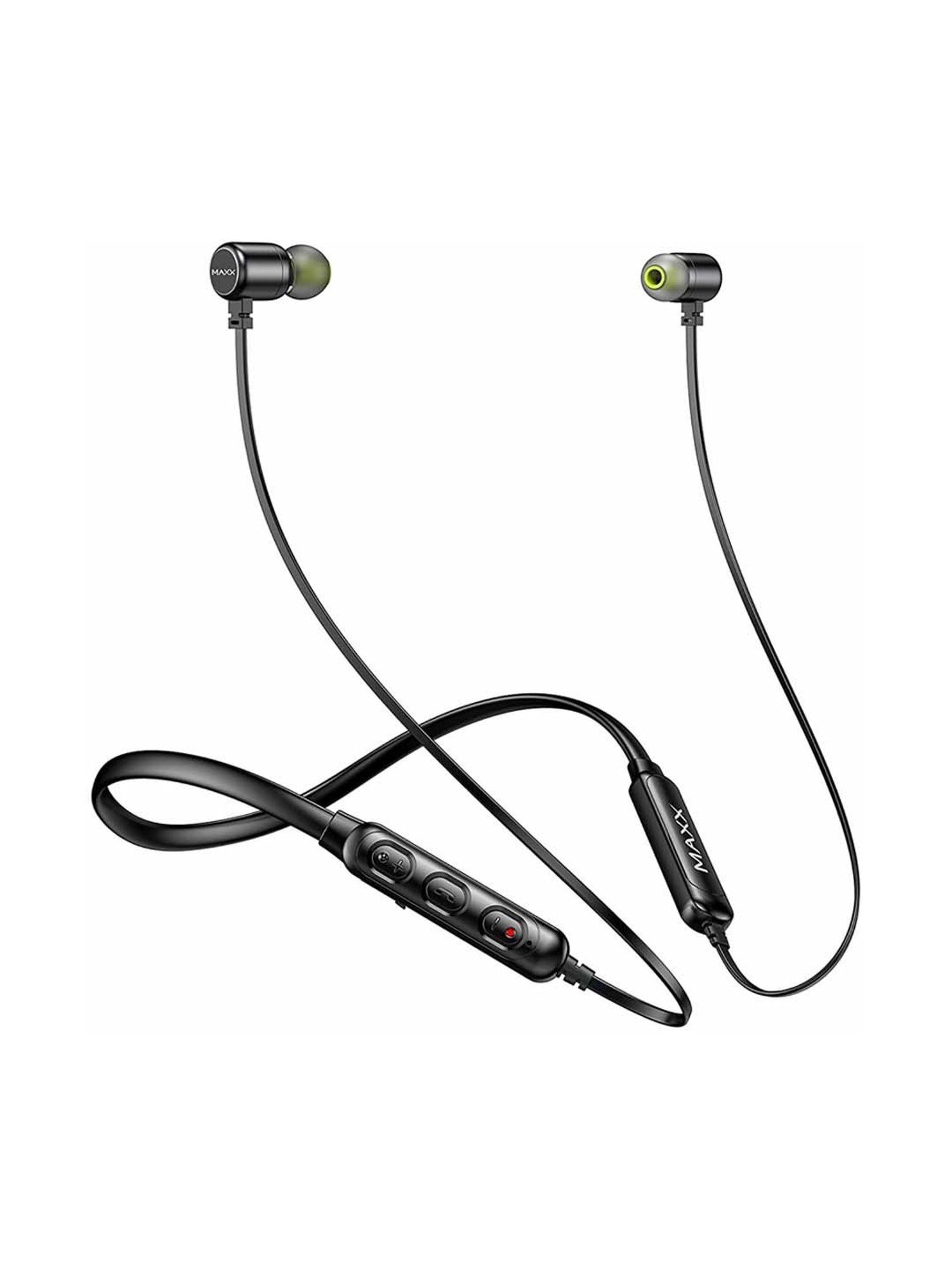 Maxx NX2 Wireless Neckband with Rapid Charge (Black)