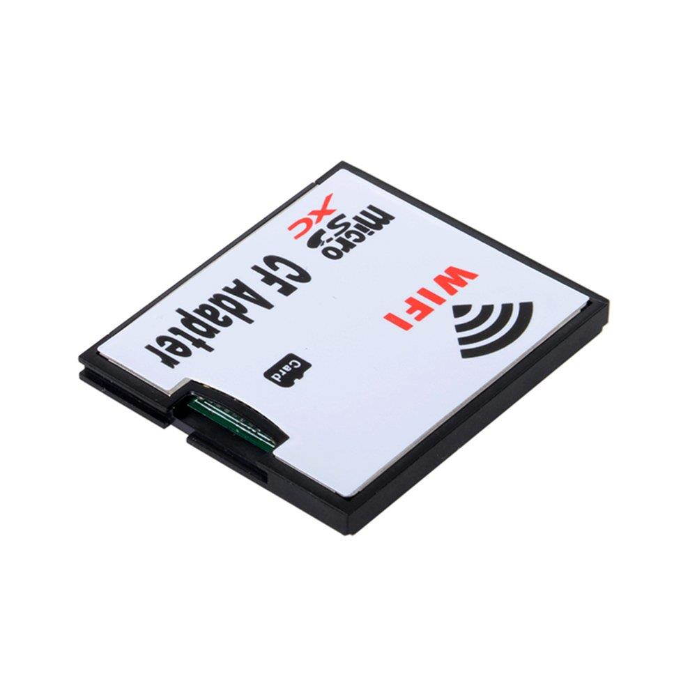 WIFI Adapter Memory Card TF Micro SD to CF Compact Flash Card Kit for Digital Camera