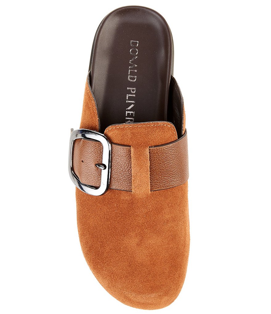 Donald Pliner Fiona Suede Buckle Mules