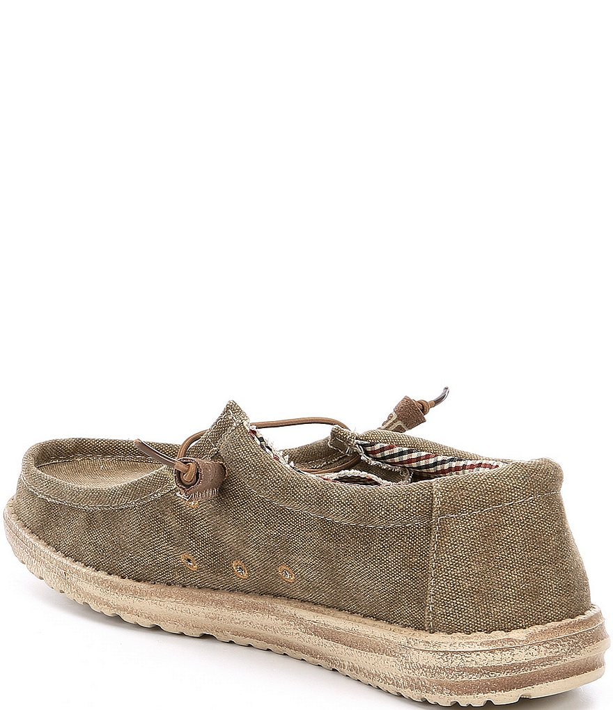 Hey Dude Men's Wally Canvas Washable Chukkas