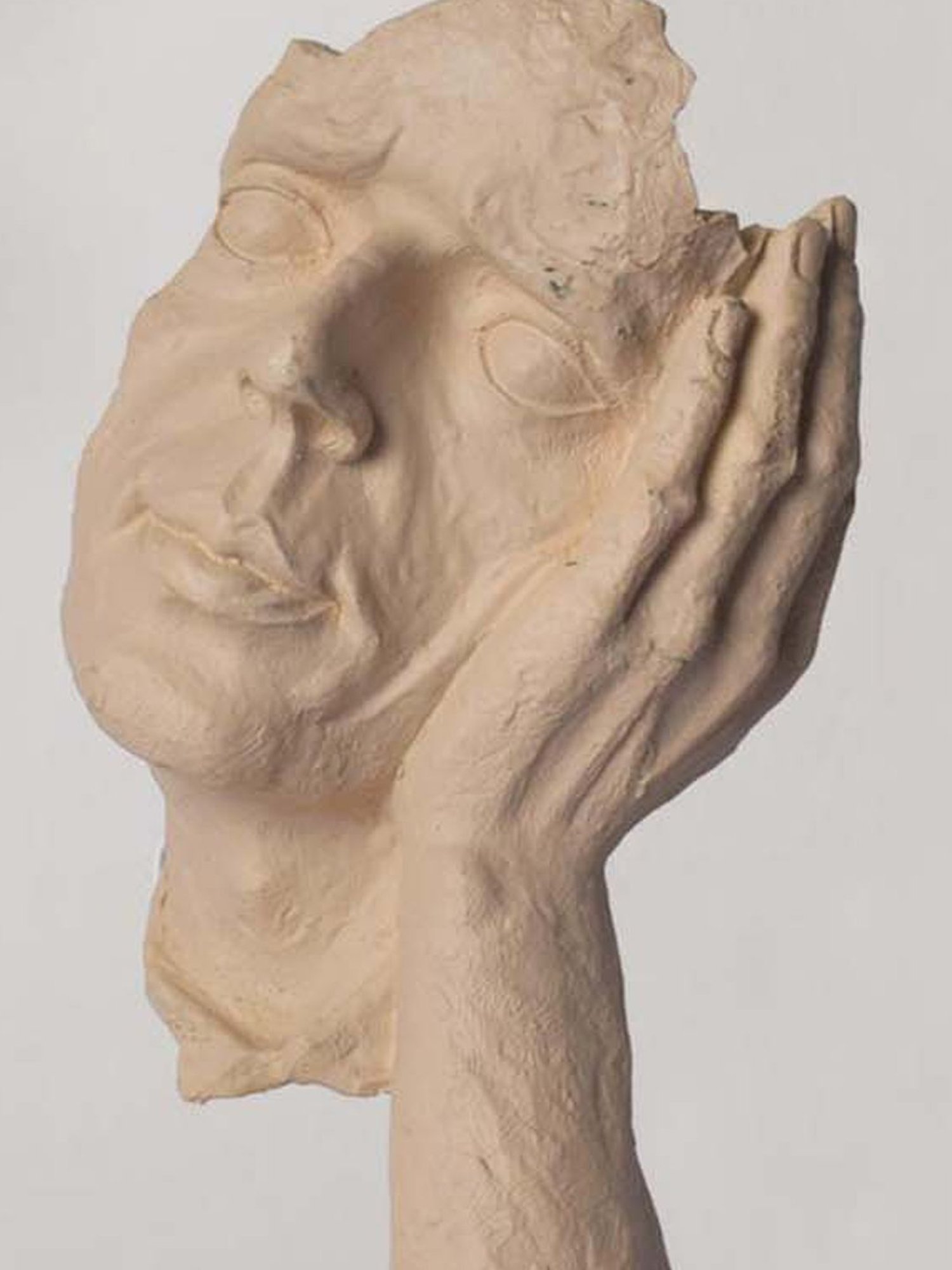 The Artment Surreal Thinker Beige Resin Art Piece - Set of 1