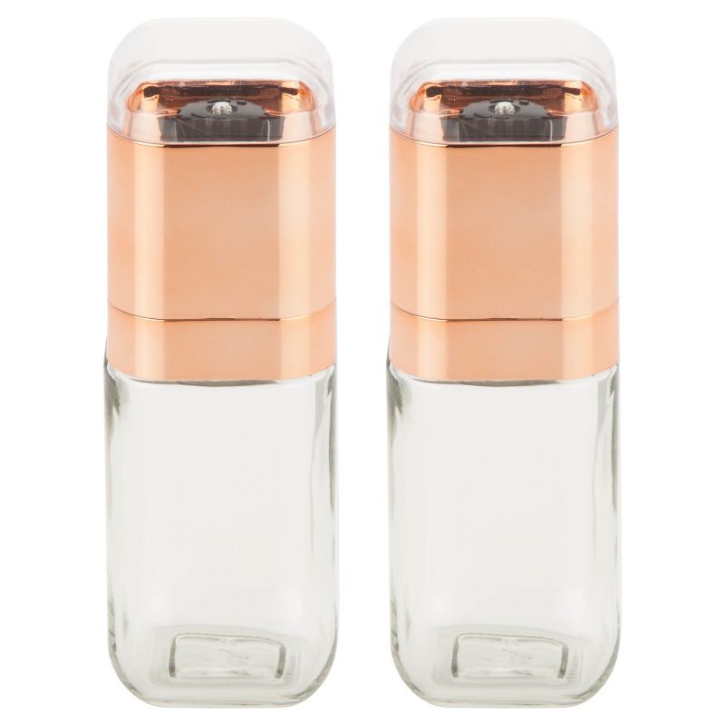 Honey-Can-Do Spice Mill Set 2pc Rose Gold