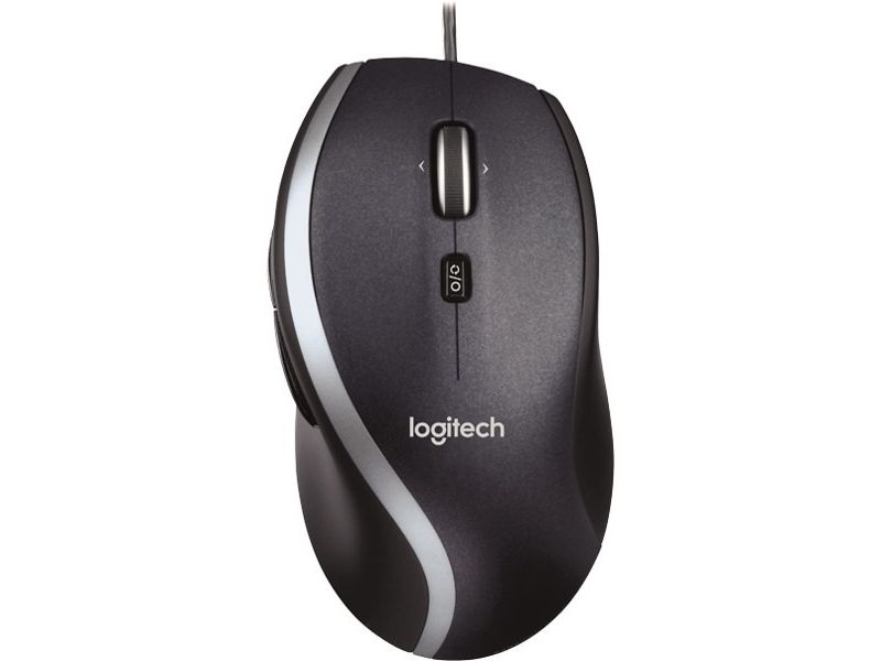 Logitech M500S Advanced Corded Mouse - Full-size Mouse - Optical - Cable - Black - USB - 4000 dpi - Tilt Wheel - 7 Button(s)
