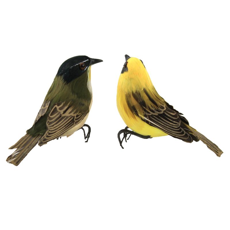 Home Decor 3.5" Feather Birds Song Chirp  -  Decorative Figurines