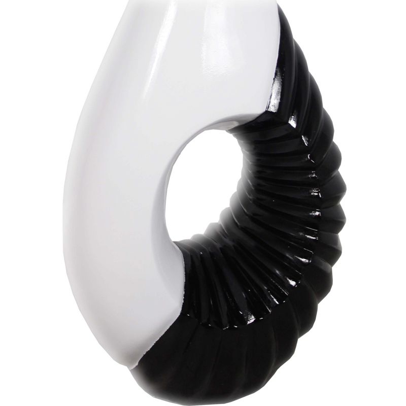 Uniquewise Modern Black and White Large Floor Vase - 43 Inch