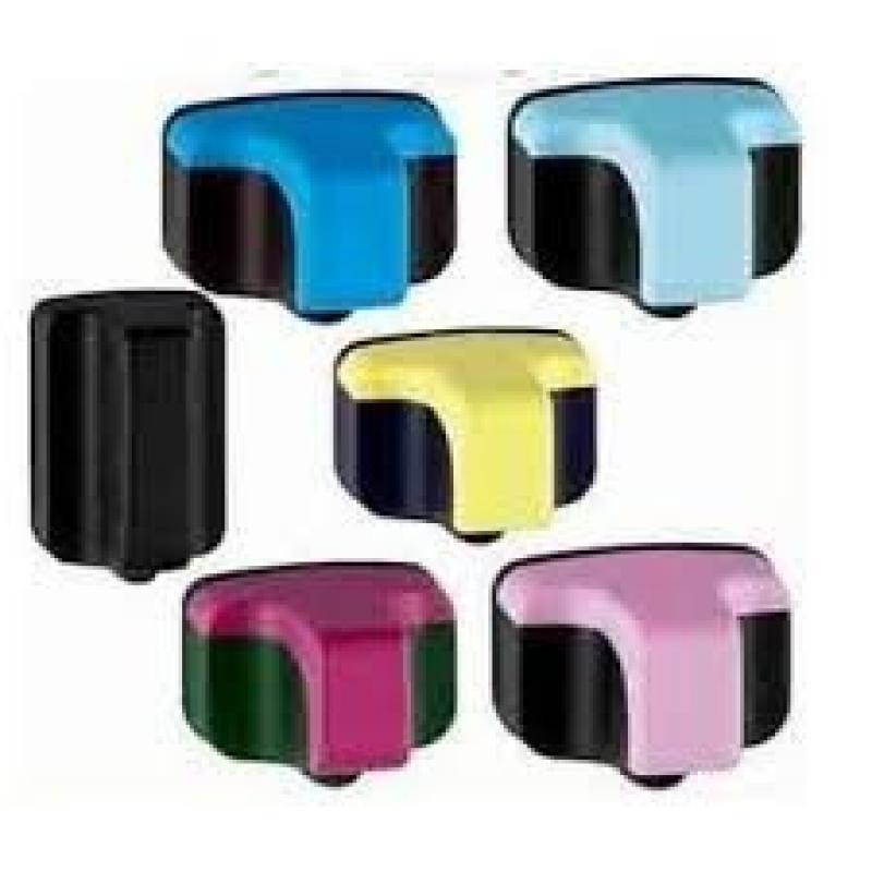 AIM Compatible Replacement - HP Compatible NO. 02 Inkjet Combo Pack (BK/C/M/Y/LC/LM) (Q7966EE) - Generic