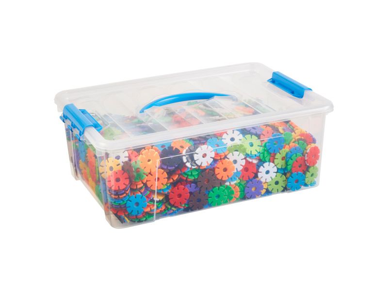 ECR4Kids Junior Connect-a-Cog Connecting Flakes | Math Manipulative Sensory Learning Toy | 2000 pc