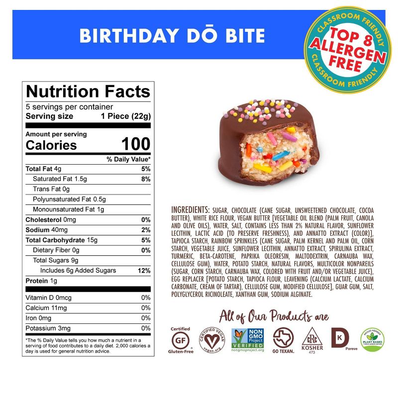 Better Bites Gluten Free Vegan DO Bites Variety Pack - 10ct