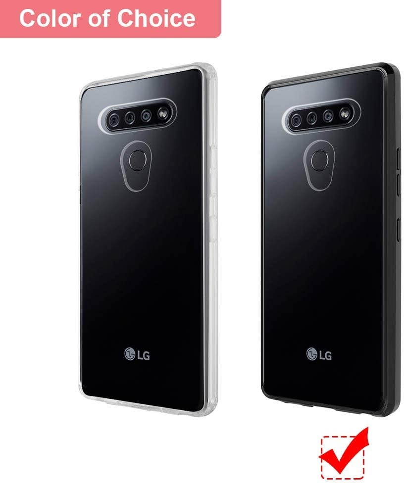 REDShield Fusion Candy TPU with Clear Acrylic Back for LG K51 - Black
