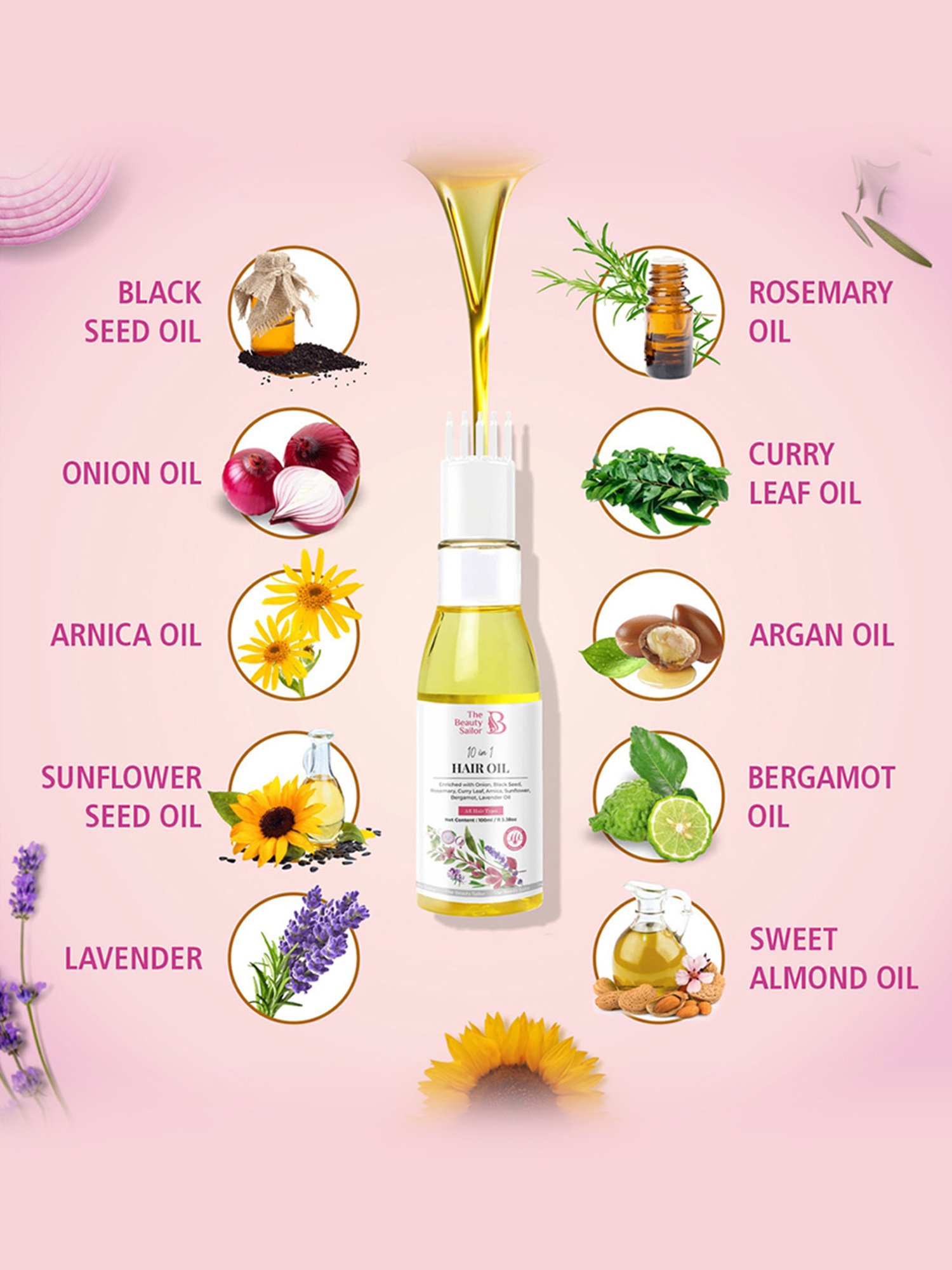 The Beauty Sailor 10 in 1 Hair Oil - 100 ml