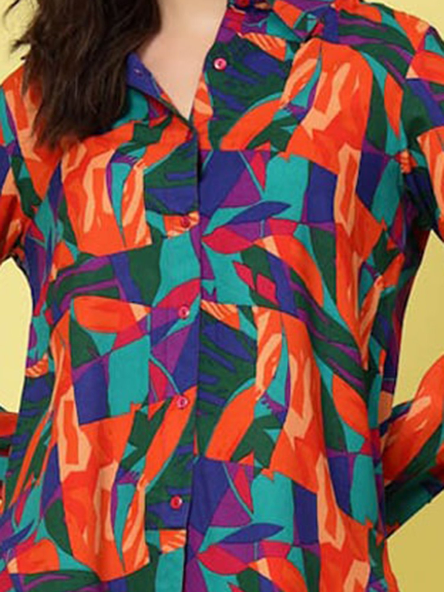 Melon by PlusS Multicolor Printed Shirt With Trousers