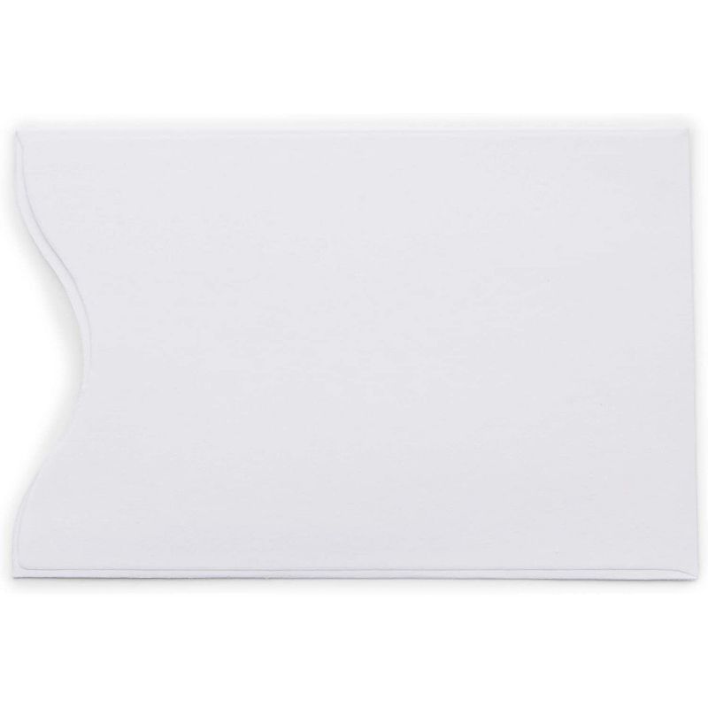Stockroom Plus 500-Pack White Blank Keycard Envelope Sleeves, Card Protectors for Business (3.5 x 2.3 in)