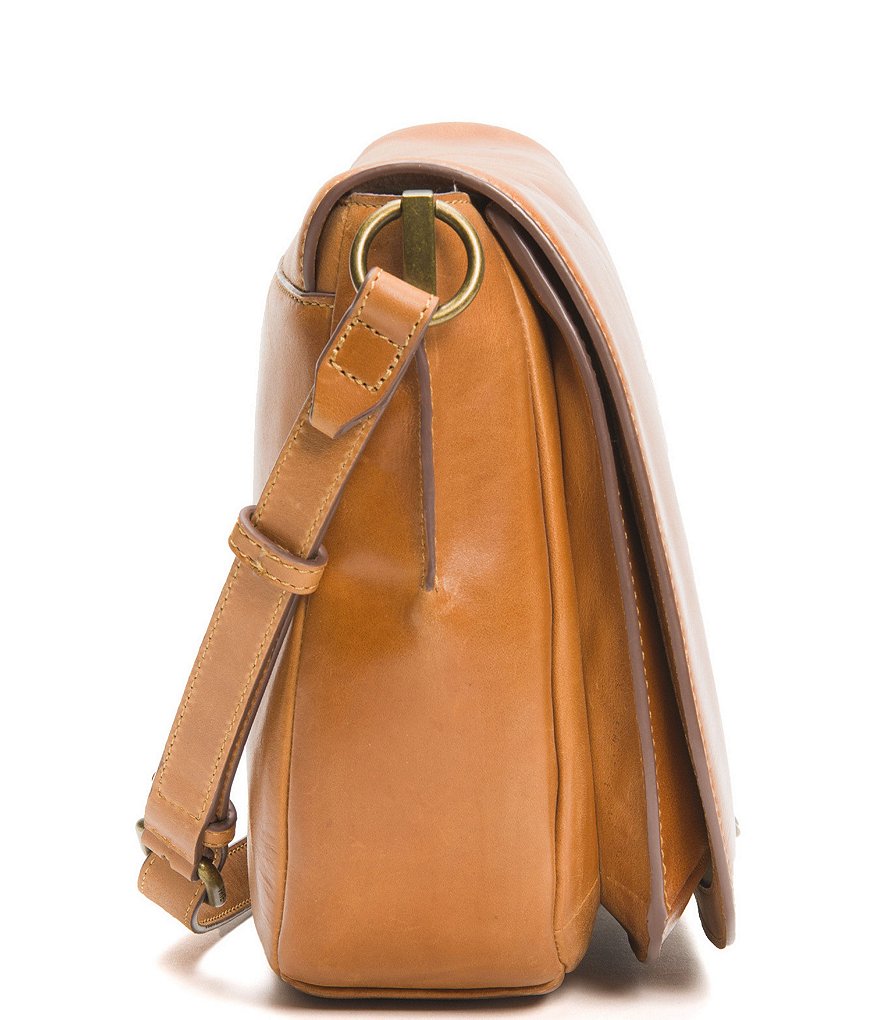 Frye Farrah Flap Antiqued Leather Shoulder Bag