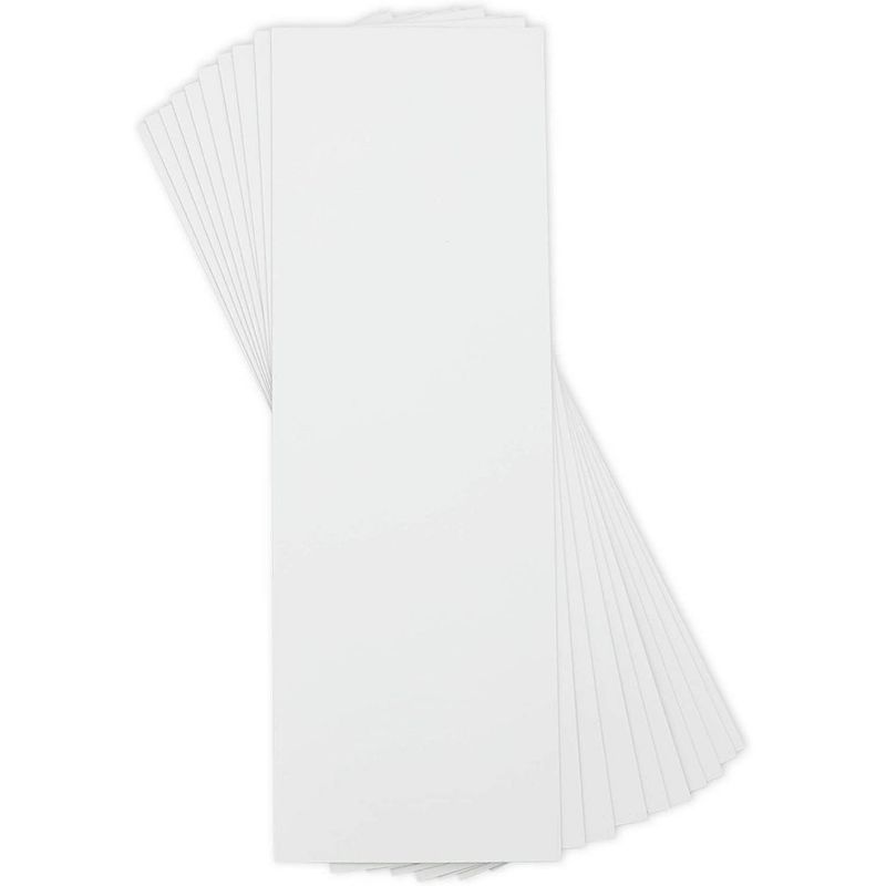 Bright Creations 12-Pack White Blank Magnetic Car Sign Label, Non-Adhesive Magnetic Sheets (12 x 4 in)