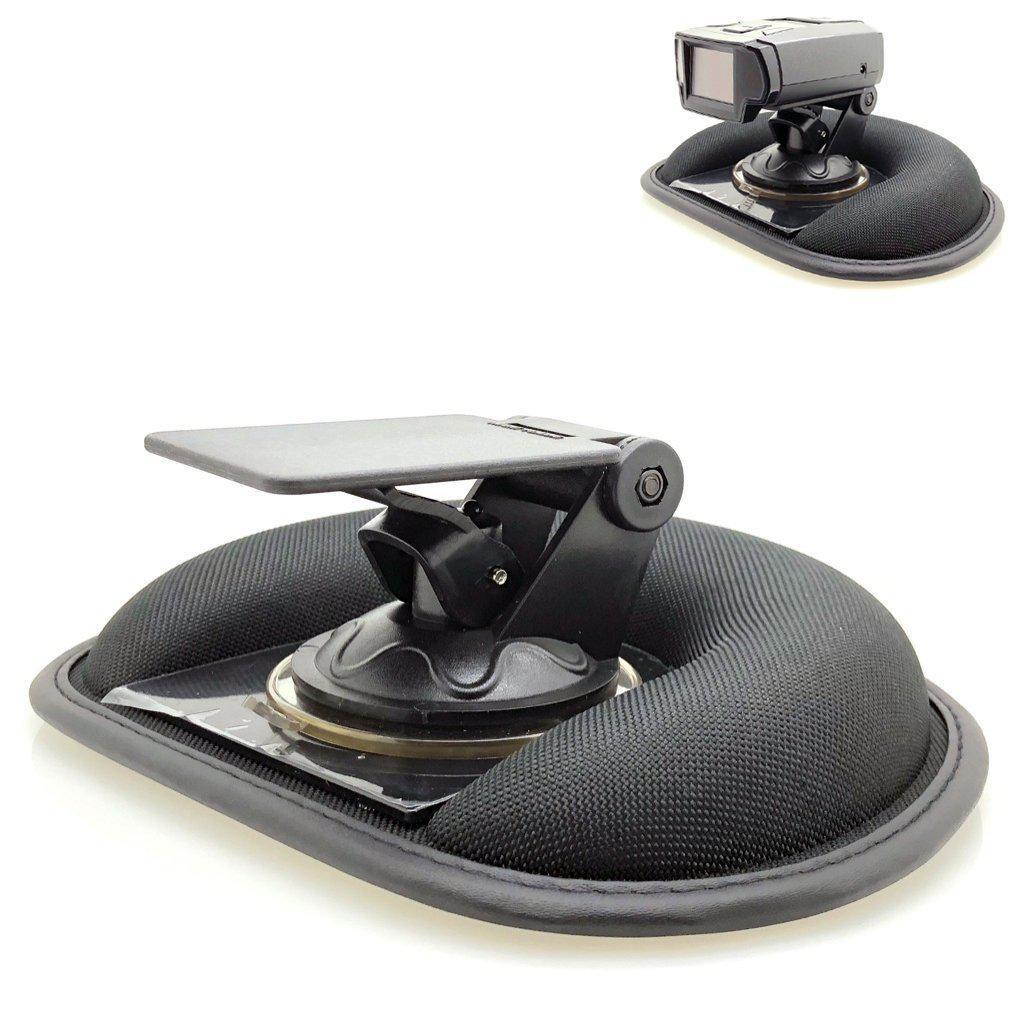 accessorybasics car dashboard platform beanbag & suction cup mount for radar detector escort passport 8500x50 9500 max s55 x80 redline ex ix s3 s4 beltronics uniden r3 whistler cobra esd xrs spx