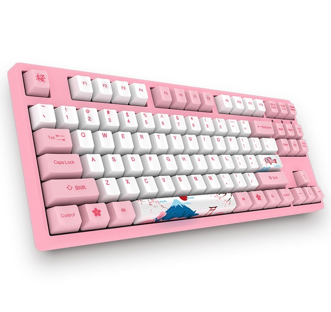 Akko 3108V2 Sailor Moon Gaming Mechanical Keyboard Pink Switch Double Shot Dye Sub PBT Keycaps NKRO Detachable USB Type-C Pink Cat Paw