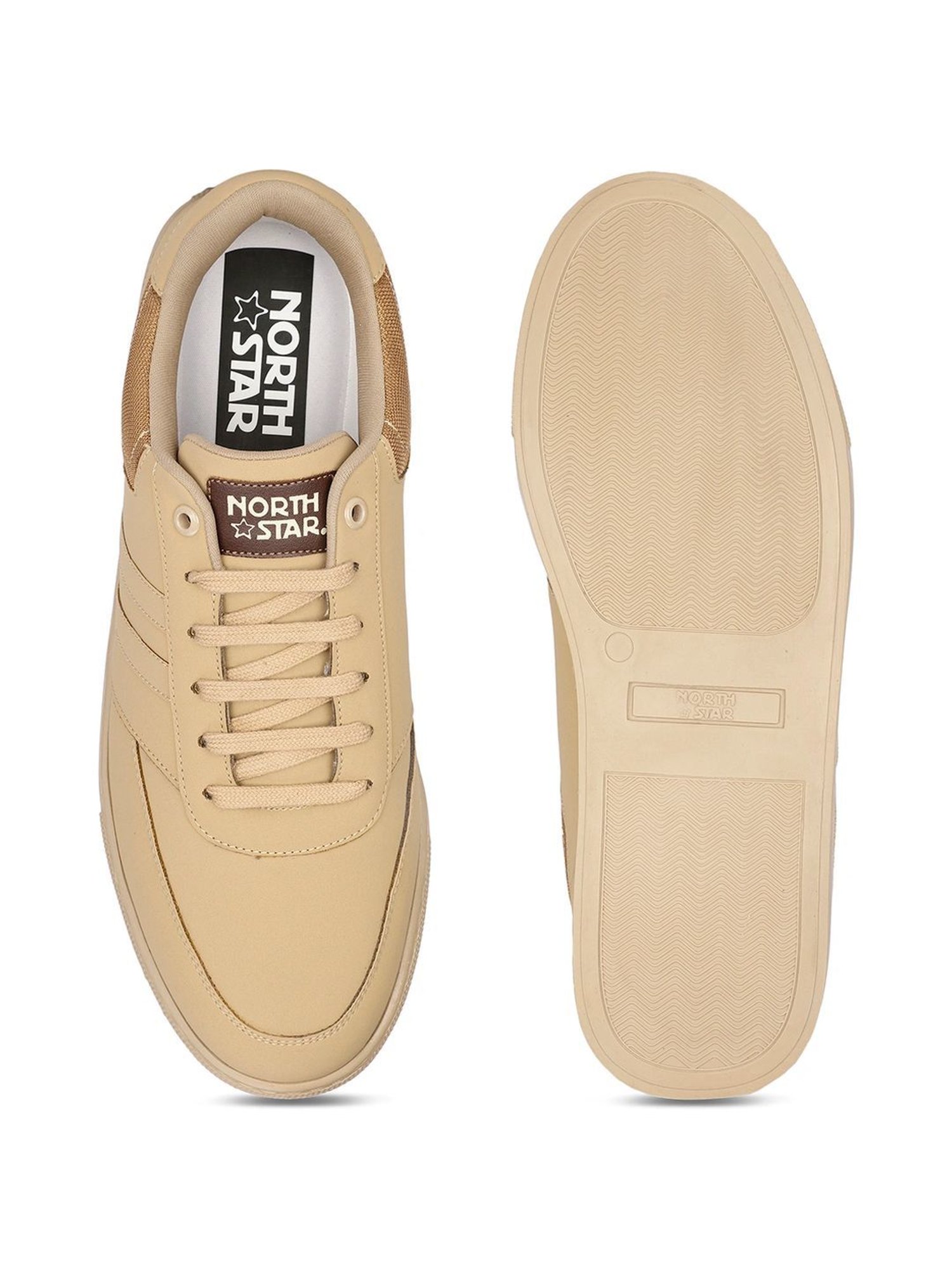 North Star by Bata Men's KEENAN Tan Casual Sneakers