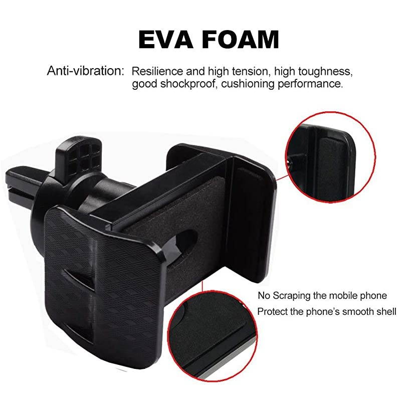 Air Vent Phone Holder  Universal Car Phone Mount for Air Vent One Step Mounting Car Mount 360&deg; Rotatable Car Cradle for Cellphone and All Smartphones Up to 65quot