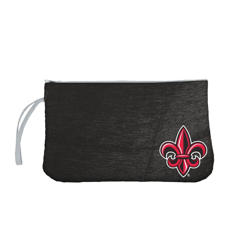 NCAA Louisiana Ragin' Cajuns Black Crosshatch Wristlet