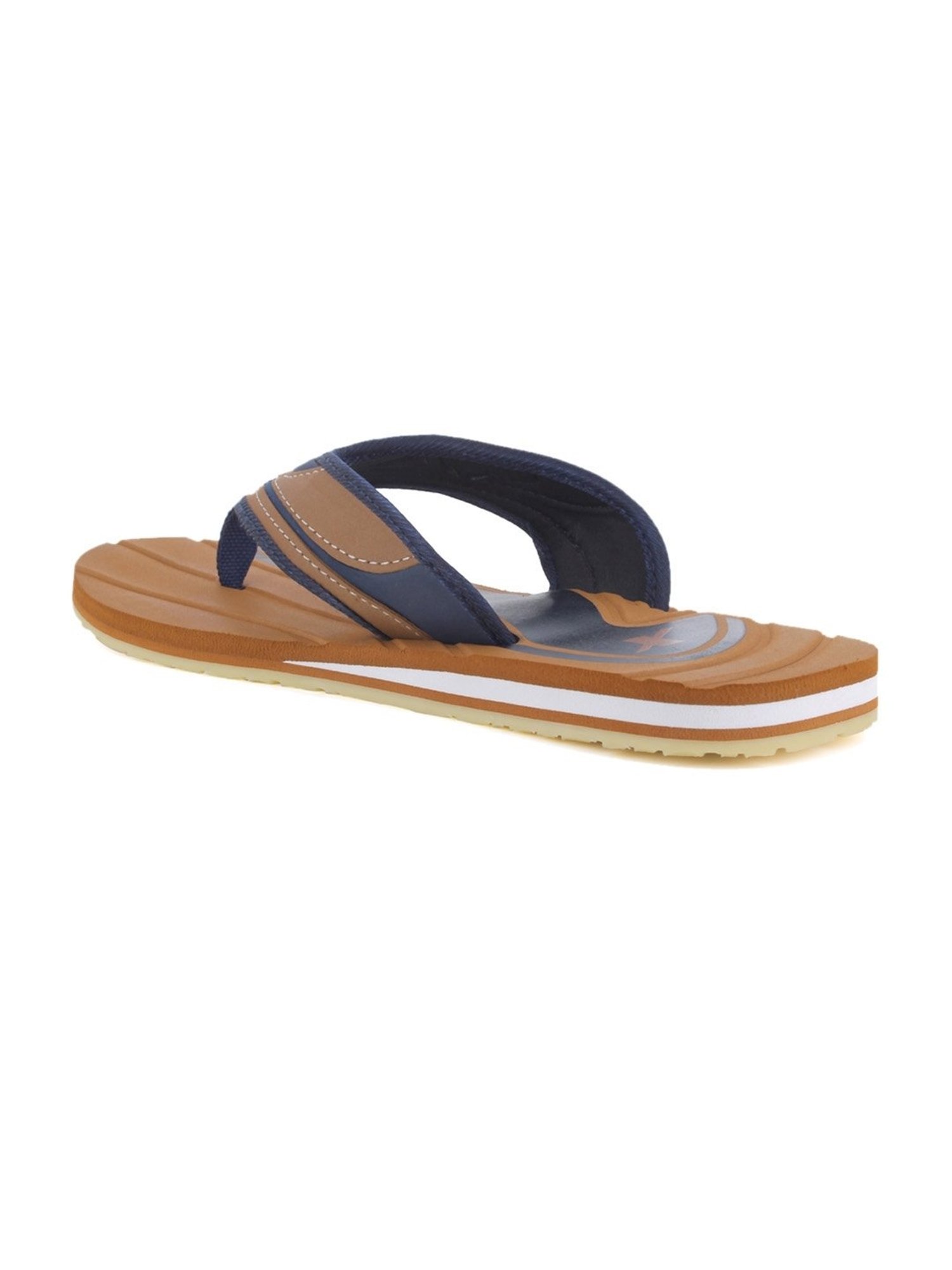 Sparx Men's Tan Flip Flops