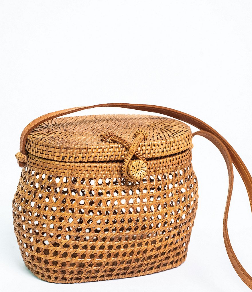 Beachgold Net Straw Shoulder Bag