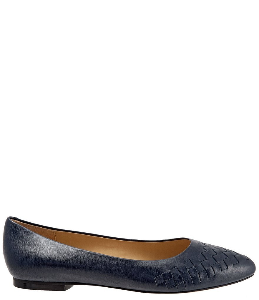 Trotters Estee Woven Leather Flats